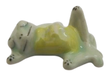 Small Sleeping Frog Porcelain Miniature Figurine