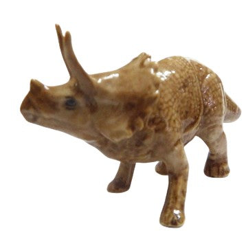 image Triceratops Porcelain Miniature Figurine