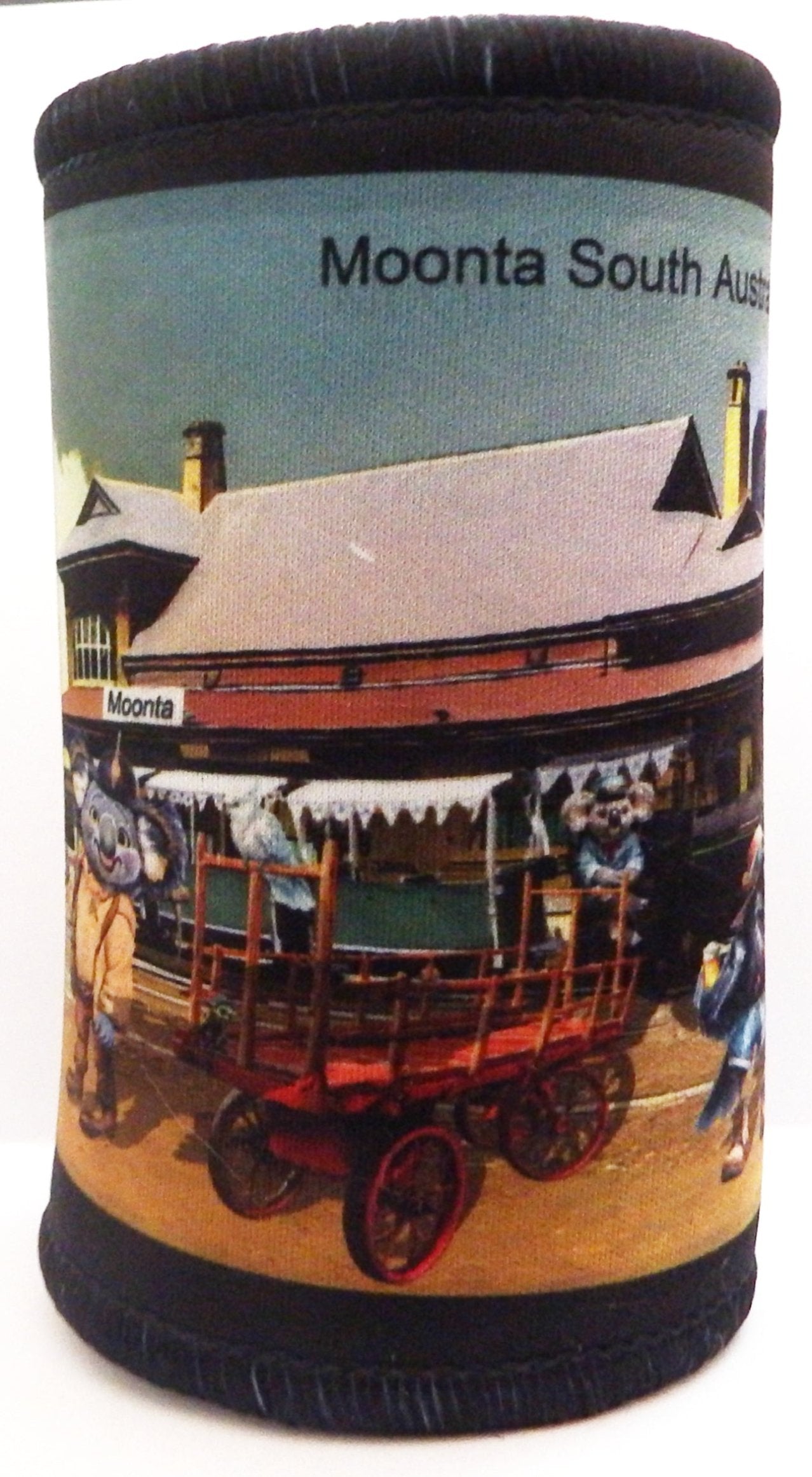 Stubby Holder moonta South Australia Station Cousin Jack Koala & Tourist Train