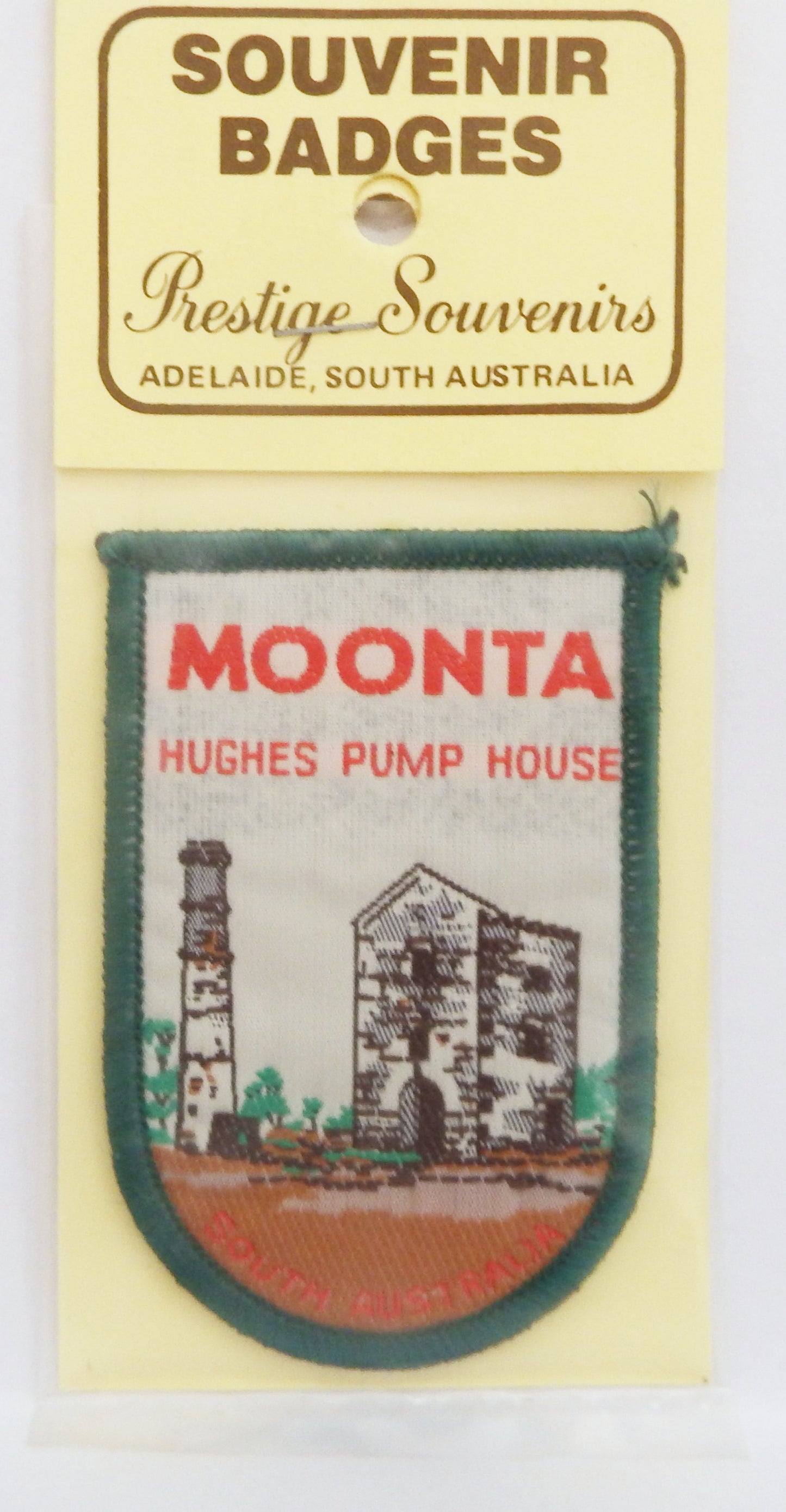 souvenir Embroided badge  Moonta Hughes Pump House