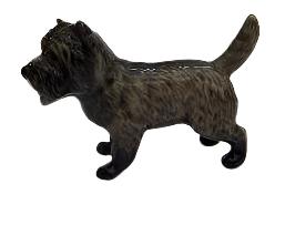 Cairnhill Terrier Gun Metal Miniature Figurine