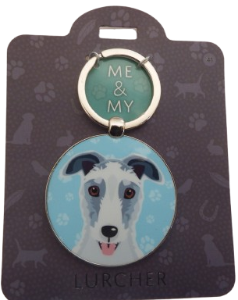 Me & My Pet Dog Keyring Lurcher