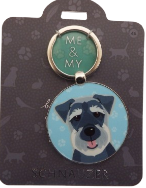 Me & My Pet Dog Keyring Schnauzer