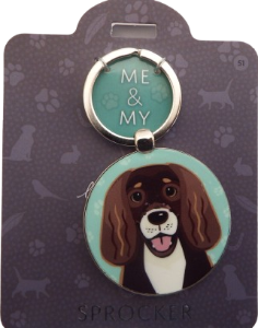 Me & My Pet Dog  Keyring Sprocker