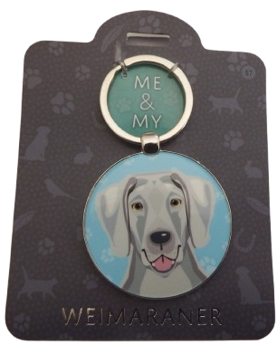 Me & My Pet Dog Keyring Weimaraner