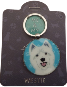 Me & My Pet Dog Keyring Westie