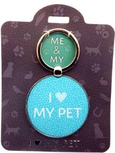 Me & My Pet sayings keyring I Love My Pet