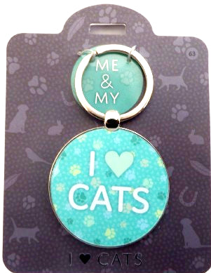 me and my pet sayings Keyring I love Cats