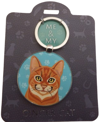 Me & My Pet Cat Keyring Ginger Cat