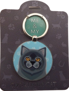 Me & My Pet Cat Keyring Shorthair Cat