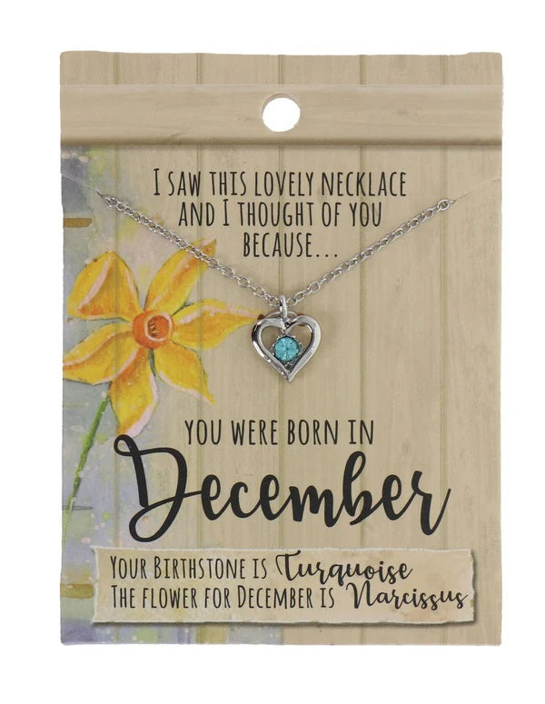 December Birthstone Necklace