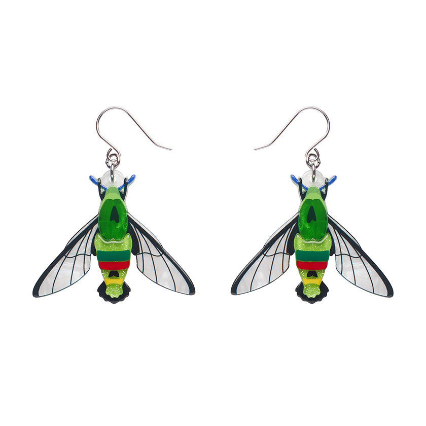 Glimmer the hawk Moth Erstwilder Earrings