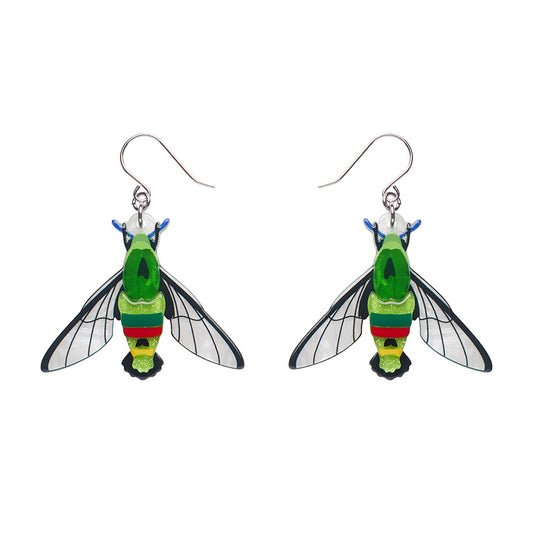 Glimmer the hawk Moth Erstwilder Earrings