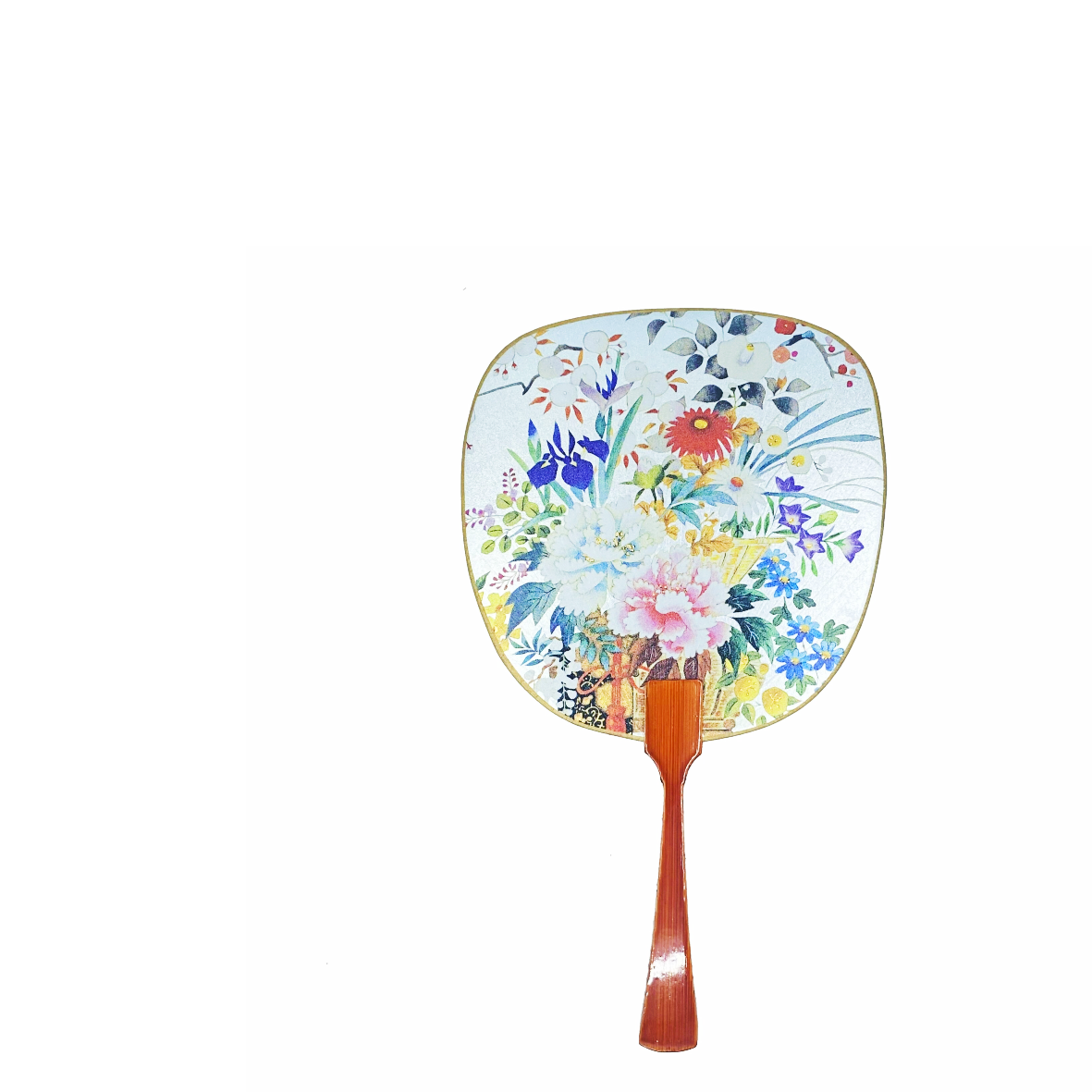 Fukui Fan Cards Large  potted Flower Garden