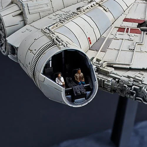 Model of a spaceship with detailed interior and figures inside, on a dark background