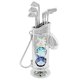 image Crystocraft Golf Bag Silver Chrome