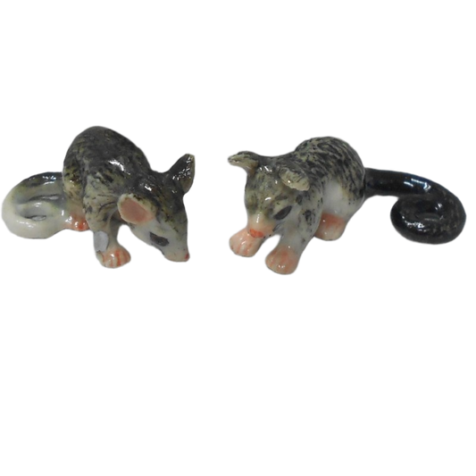 Possums Ceramic porcelain Figurines