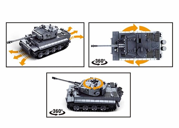 Sluban Power Bricks -Remote Control Panzerkampfwagen Tiger Tank