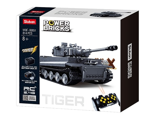 Sluban Power Bricks -Remote Control Panzerkampfwagen Tiger Tank
