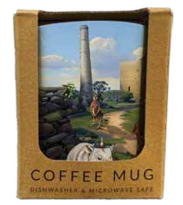 Coffee Mug Little Digger & friends at the Moonta hughes Cornish mine engine house