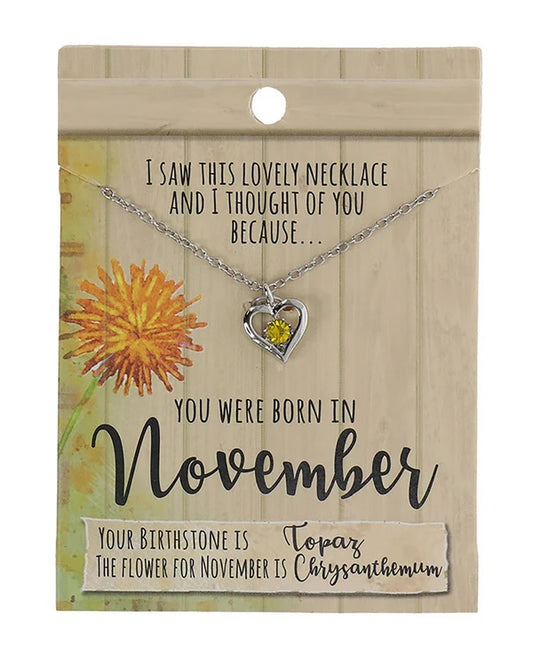 November Birthsone Necklace by TSK