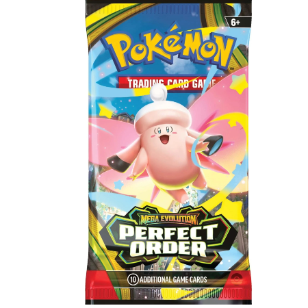 Pokémon trading card game pack with character illustration on a colorful background