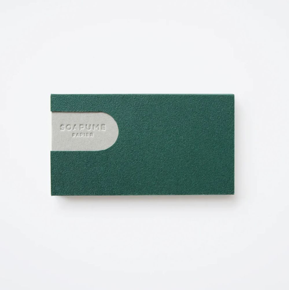 Soapume Paper Soap Sheets Forest Green