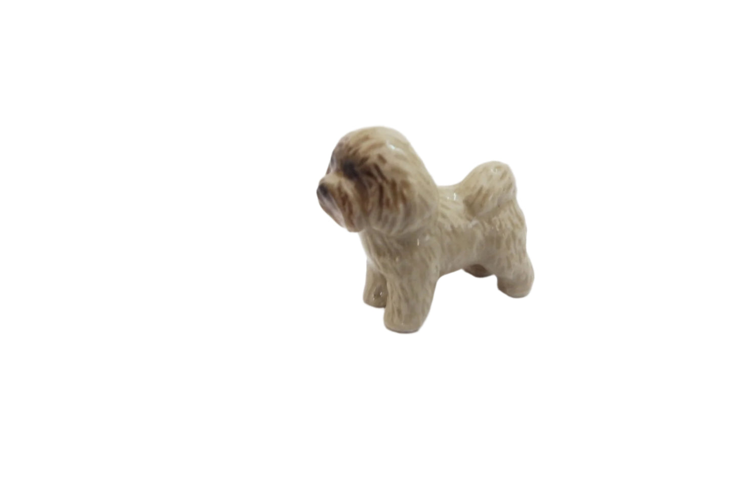 Bichon Frise mini Miniature porcelain Dog Figurine