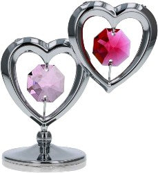 image Crystocraft Twin hearts Silver