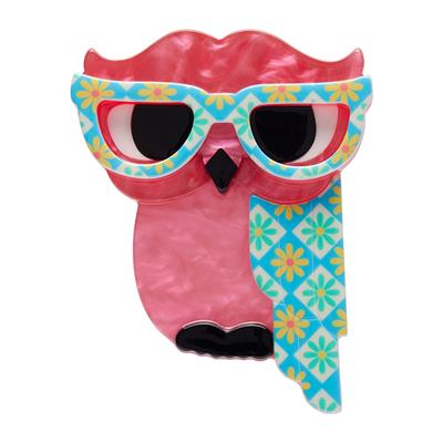 Waldo the wacky Wise Owl Erstwilder Brooch