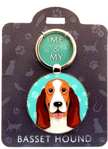 Me & My Pet Dog Keyring  Basset Hound