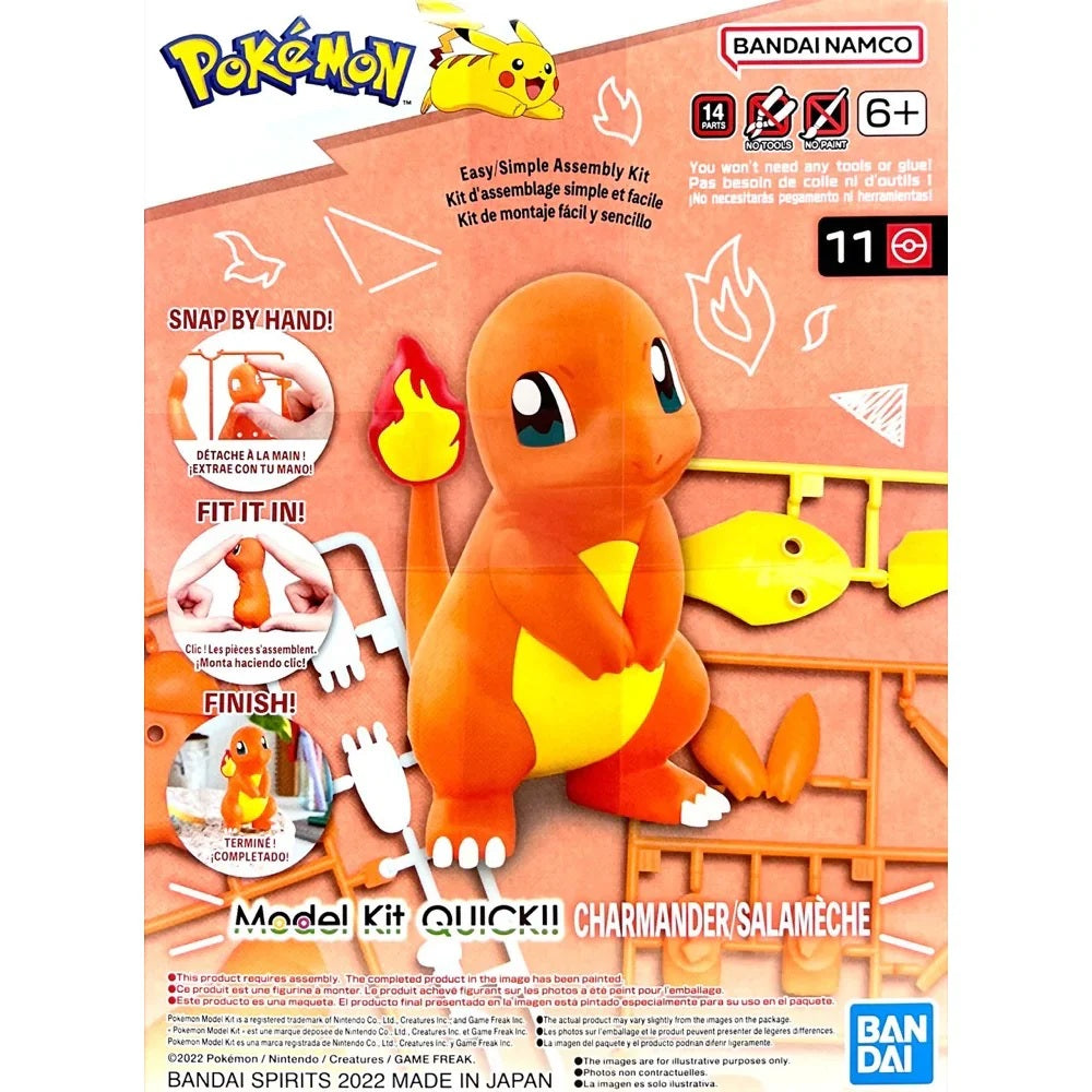 Bandai Pokemon Charmander  Quip Model Kits