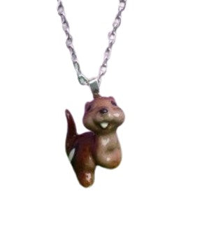 Chipmonk meow girl jewellery pendant