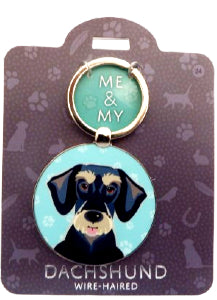 Me & My Pet Dog Keyring Dachshund WireHaired