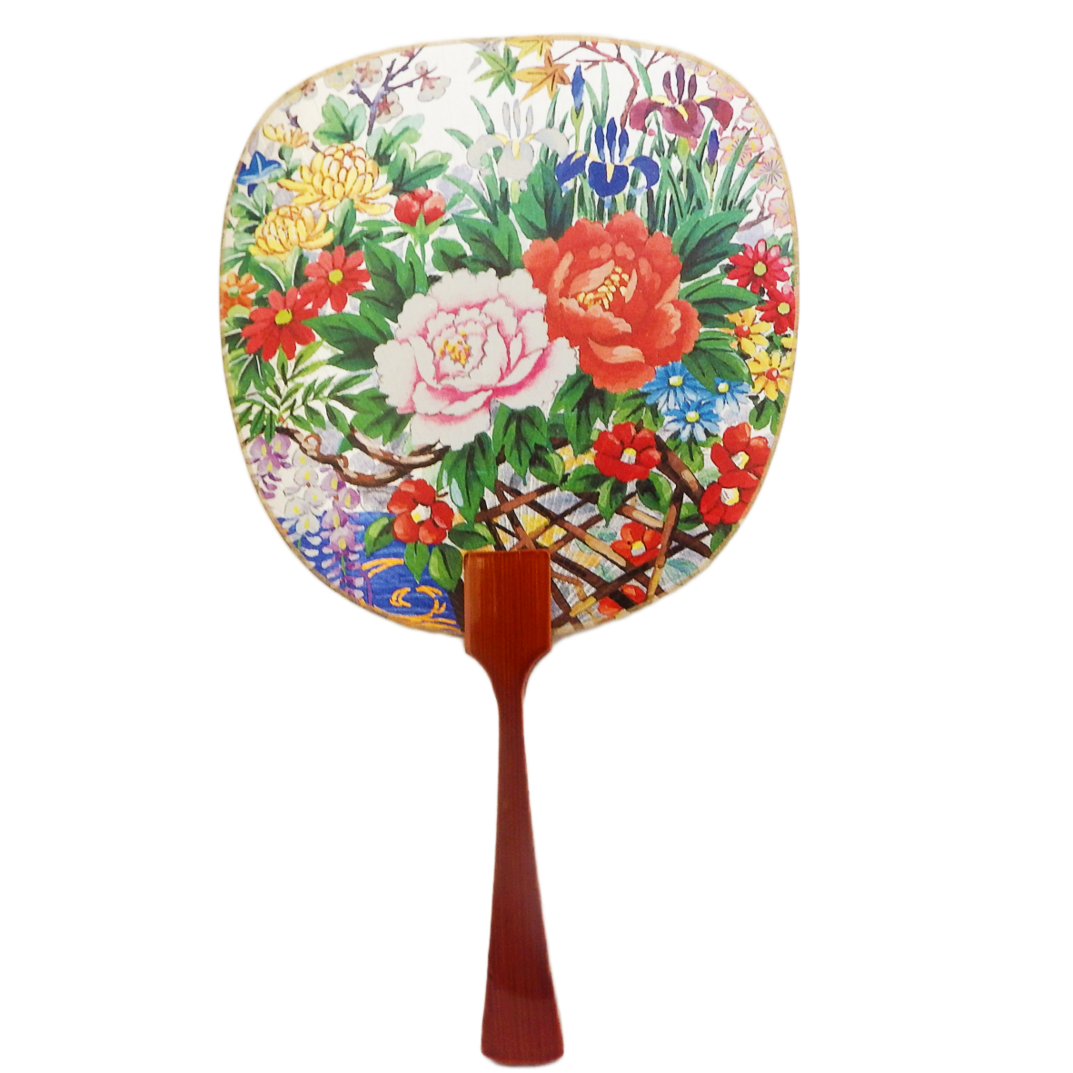 Fukui Fan Card Large Flower Garden