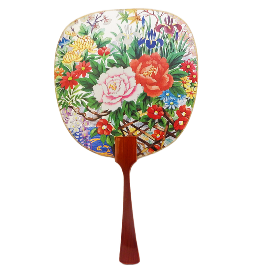 Fukui Fan Card Large Flower Garden