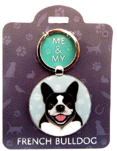 Me & My Pet Dog Keyring French Bulldog