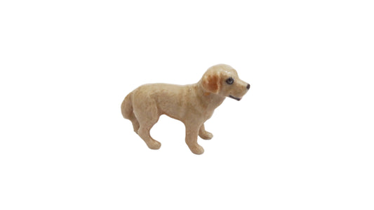 Labrador  yellow Mini porcelain Dog Figurine