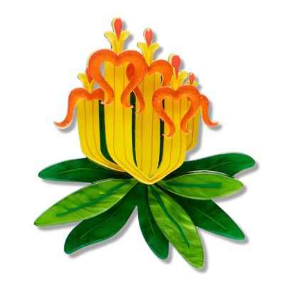 long Flower Mistletoe Erstwilder Brooch