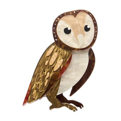 Maisie the Masked Owl Erstwilder Brooch