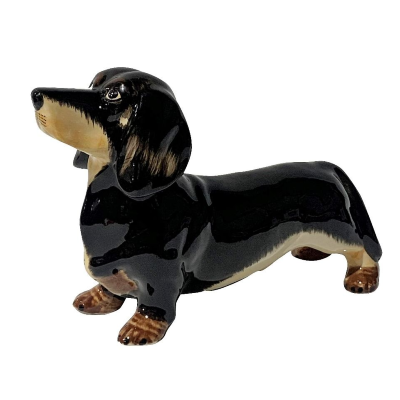 Dachshund  Black Ceramic Money Box
