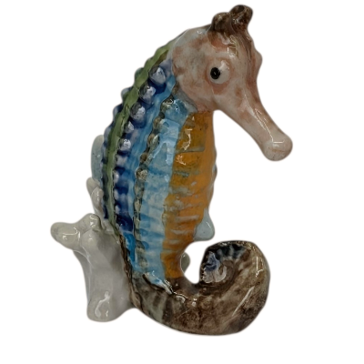 Porcelain Seahorse Miniature Figurine