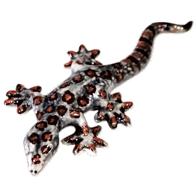 Gecko Baby Lizard Porcelain Miniature Figurine