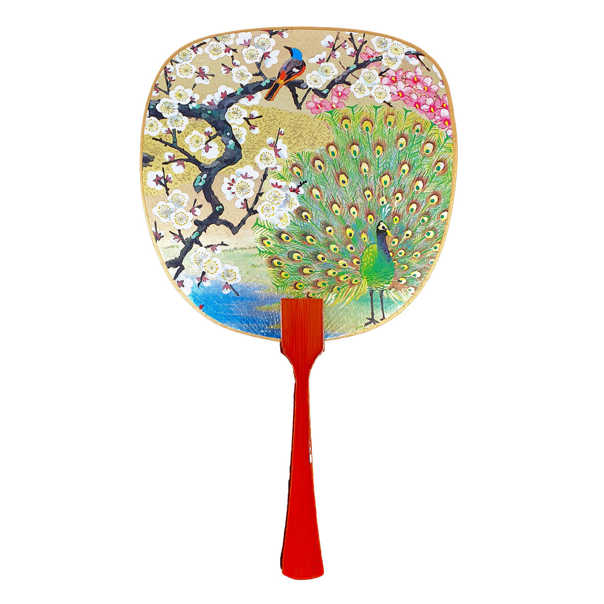 Fukui Fan Cards Large bird tree peacock