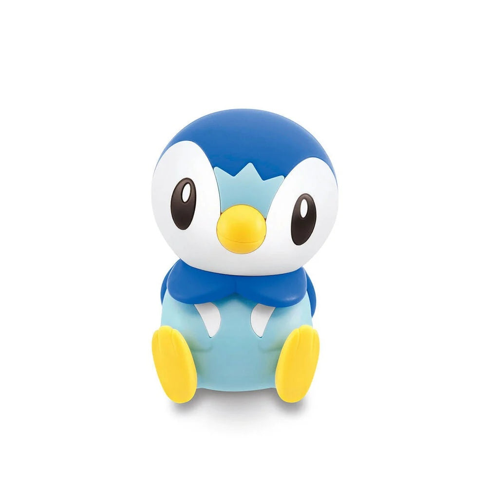 A small Piplin character figurine or toy, featuring a blue and white head, yellow beak, light blue body, and yellow feet, centered on a plain white background.