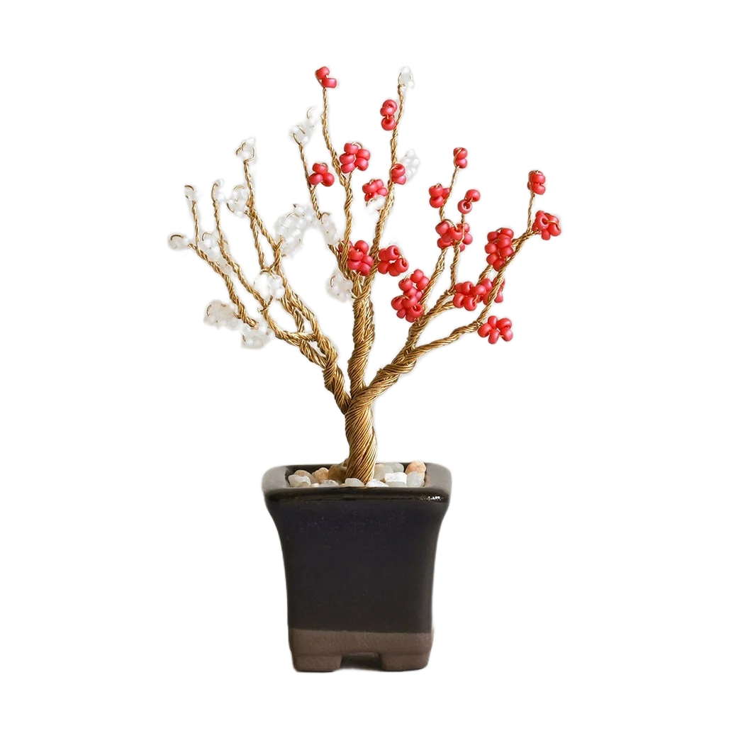 Nejitte Beaded Bonsai Plum Seed Bead wire craft kits