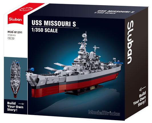 Sluban USS MIssouri Model Building Block Kit