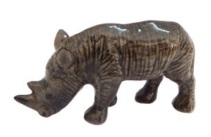 image Rhinoceros Miniature Porcelain Figurine