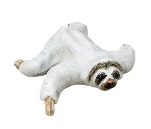 sloth crawling ceramic miniature figurine