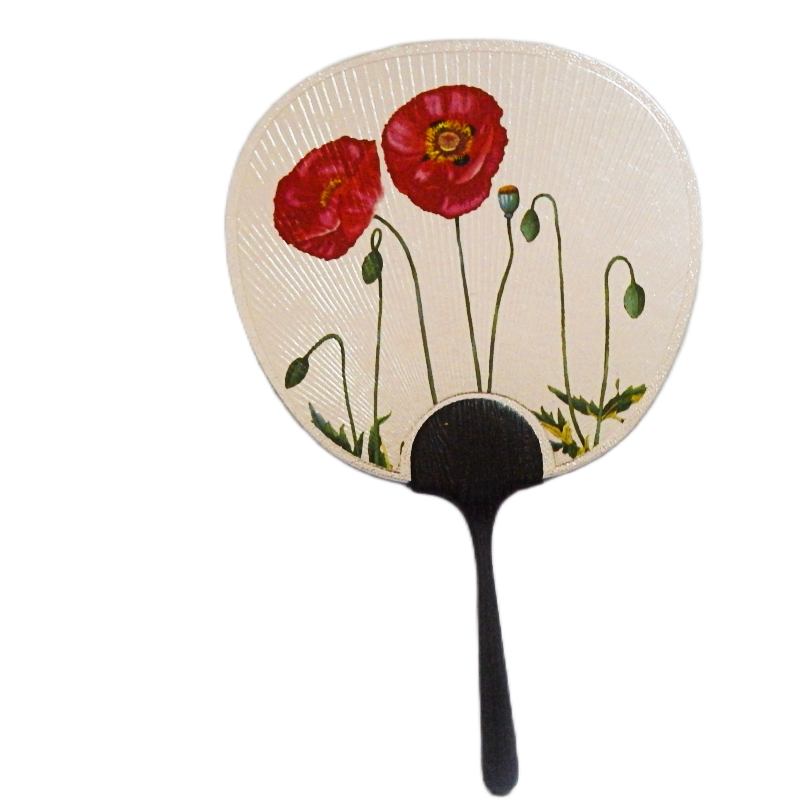 Fukui Fan Card small Red Poppy